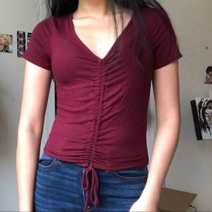 Maroon shirt